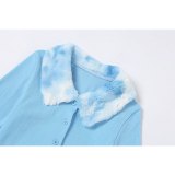 Design Single Button Sweater Coat Coats K20L09554