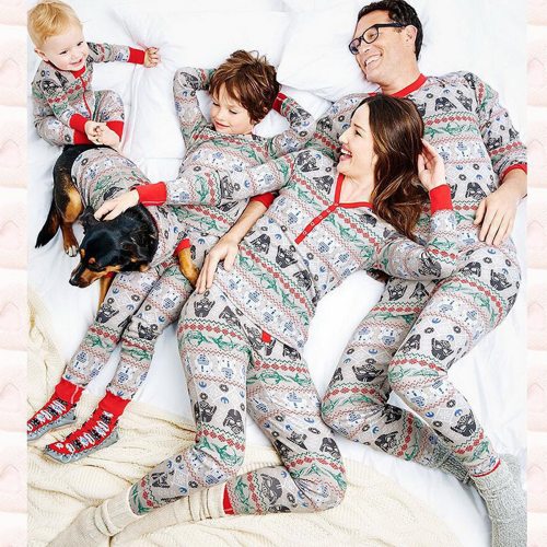 Family Christmas Pajamas Baby Kid Dad Mom Matching Clothes 820