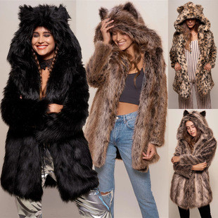 Fashion Faux Fur Parka Coat Coats H-20D002