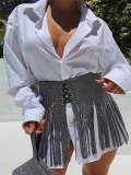 New Sexy Super Flash Diamond Straps Skirt YX1046