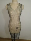 Sexy Shiny Rhinestones Bling Festival Dress Dresses YX942
