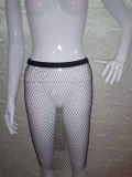 Sexy Rhineestone Beach Night Club Elastic Band Mini Skirt YX959