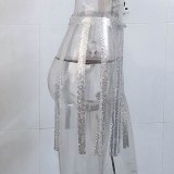 2020 Runway Rhinestone Fake Diamond Handmade Waistchains Skirts YX620