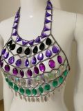 Handmade Crystal Bra Chain Bikini Body Chain Tops YX915