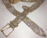 Bling Crystals Plated Women's Belt Wedding Clothes YX1050