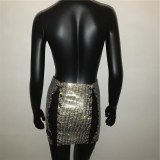 Metal Crystal Diamonds Skirt Skirts YX1028