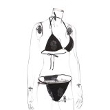 Vacation Beach Bikini Sexy V-neck Crop Top Diamond Swimsuit Swimsuits YX7852