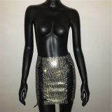 Metal Crystal Diamonds Skirt Skirts YX1028