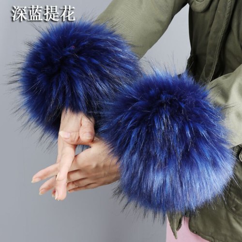 New Faux Fox Fur Cuffs Warm Winter Windproof Cuffs 77526