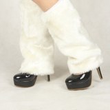 Women Leg Warmers Fashion Faux Fur Boot Foot Straps 33621