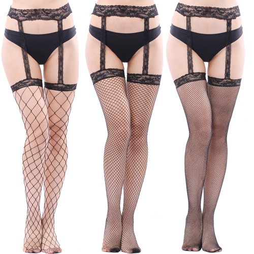 Women Sexy Lace Thigh High Over Knee Stockings Lingeries Underwear 1114