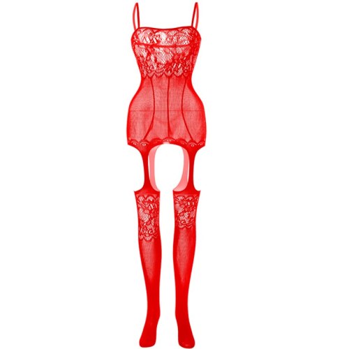 Sexy Babydoll Adjustable Shoulder Strap Underwear Fishnet Stockings w038