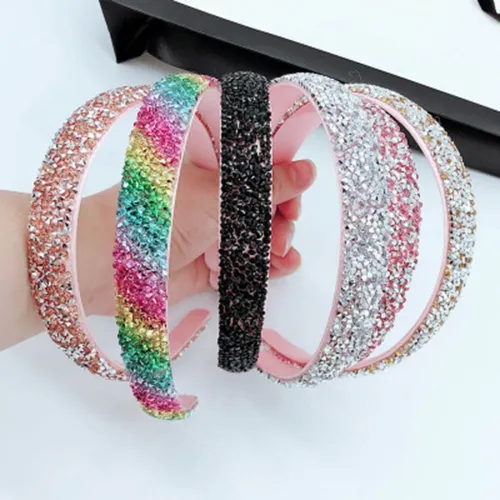 New Rhinestone Hoop Super Flash Full Diamond Headbands 2019-1001