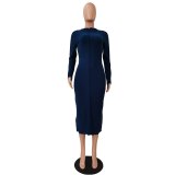 Women Solid Casual Slim Soft Warm Dress Dresses CM807