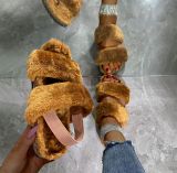 Fashion Faux Fur Slides Slippers RX1688
