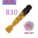 24 inch Ombre Jumbo Braids Long Synthetic Hair Braiding Hair Extensions African Fiber