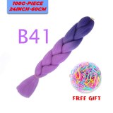 24 inch Ombre Jumbo Braids Long Synthetic Hair Braiding Hair Extensions African Fiber