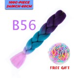 24 inch Ombre Jumbo Braids Long Synthetic Hair Braiding Hair Extensions African Fiber