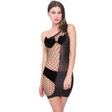 Women Sexy Dresses One Shoulder Black Bodycon Lingeries Underwear w205