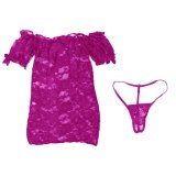 Underwear Sexy Sleepwear Lace Backless Lingeries Dresses 8294