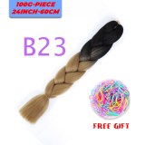 24 inch Ombre Jumbo Braids Long Synthetic Hair Braiding Hair Extensions African Fiber