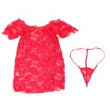 Underwear Sexy Sleepwear Lace Backless Lingeries Dresses 8294