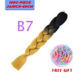 24 inch Ombre Jumbo Braids Long Synthetic Hair Braiding Hair Extensions African Fiber