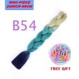 24 inch Ombre Jumbo Braids Long Synthetic Hair Braiding Hair Extensions African Fiber