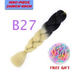 24 inch Ombre Jumbo Braids Long Synthetic Hair Braiding Hair Extensions African Fiber