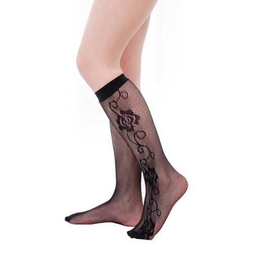 Fishnet  Sexy Pattern Jacquard Lace Socks for Female