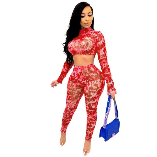 2020 Print Two Piece Sexy Bodysuit Bodysuits 8419