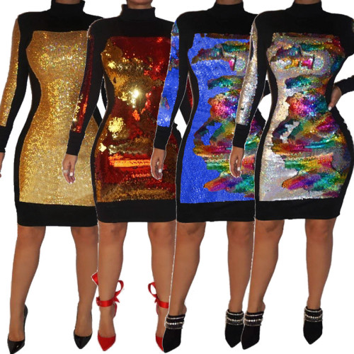 2020 Glitter Short Mini Sexy Bodycon Party Dresses CY8181