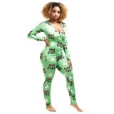 Letters Pattern Home Lounge Pajamas H22233