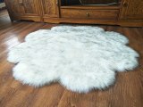 Luxury Chair Cover Bedroom Round Mat Seat Pad Super Soft Faux Wool Fur Carpets Blankets Rugs