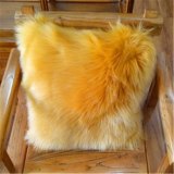 Sheepskin Plush Square Pillow Washable Sofa Chair Bed Car Cushion Without Core 0112