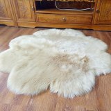Luxury Chair Cover Bedroom Round Mat Seat Pad Super Soft Faux Wool Fur Carpets Blankets Rugs