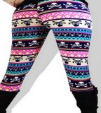 Before Christmas Neon Snake Print  Activewear Punk Rock Women Pants 01021A