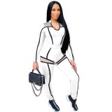 Striped Mesh Patchwork Fitness Women Tracksuit Tracksuits M298091