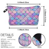 Women Fish Scales Printed Makeup Cosmetic Bags Handbags 5222839