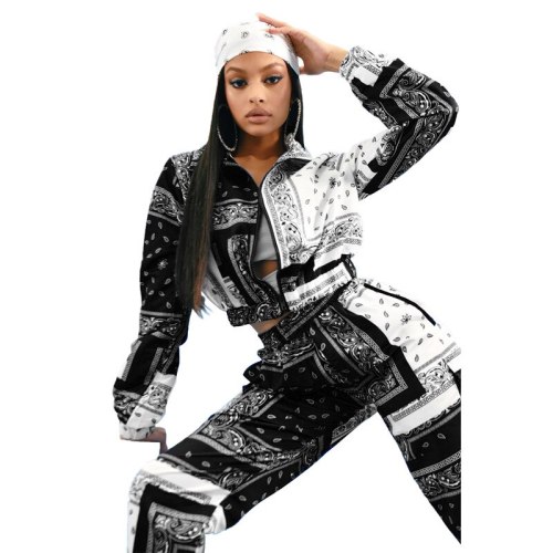 JH581021Two 2 Piece Sweatsuit  Outfit Sweatshirt Tracksuit Bodysuits Outfits