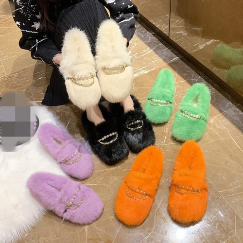 Faux Fur Casual Female Sneakers Boots 9558899
