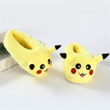 Pokemon Cartoon Pikachu Plush Slippers Indoor Warm Winter Slides 04657
