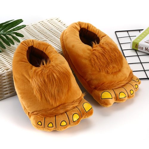 Animal Slippers Kids Cartoon Cute Monster Home Winter Warm Pajama Shoes 00819