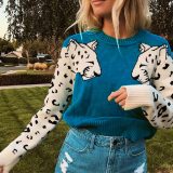 Winter Warm Women Loose Knitted Long Sleeve Sweater Sweaters Tops MY05061