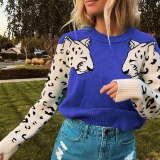 Winter Warm Women Loose Knitted Long Sleeve Sweater Sweaters Tops MY05061