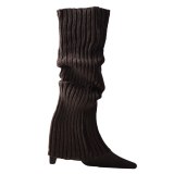 Women's Leg Warmer Multicolor Wool Knitting Foot Straps TT00112