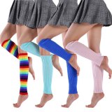 Women's Leg Warmer Multicolor Wool Knitting Foot Straps TT00112