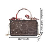 Fashion Acrylic Clear Women's Handbag Handbags W857586