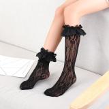 Children's Girl's Lolita Lace Knee High Socks W10516
