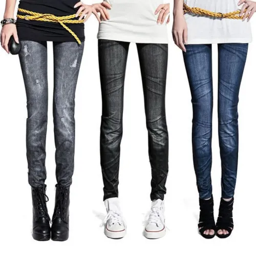 Fashion Women Ankle-Length Thin Sexy Jeans Pants
